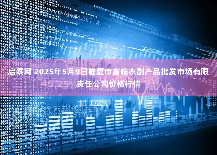 启泰网 2025年5月9日临夏市富临农副产品批发市场有限责任公司价格行情
